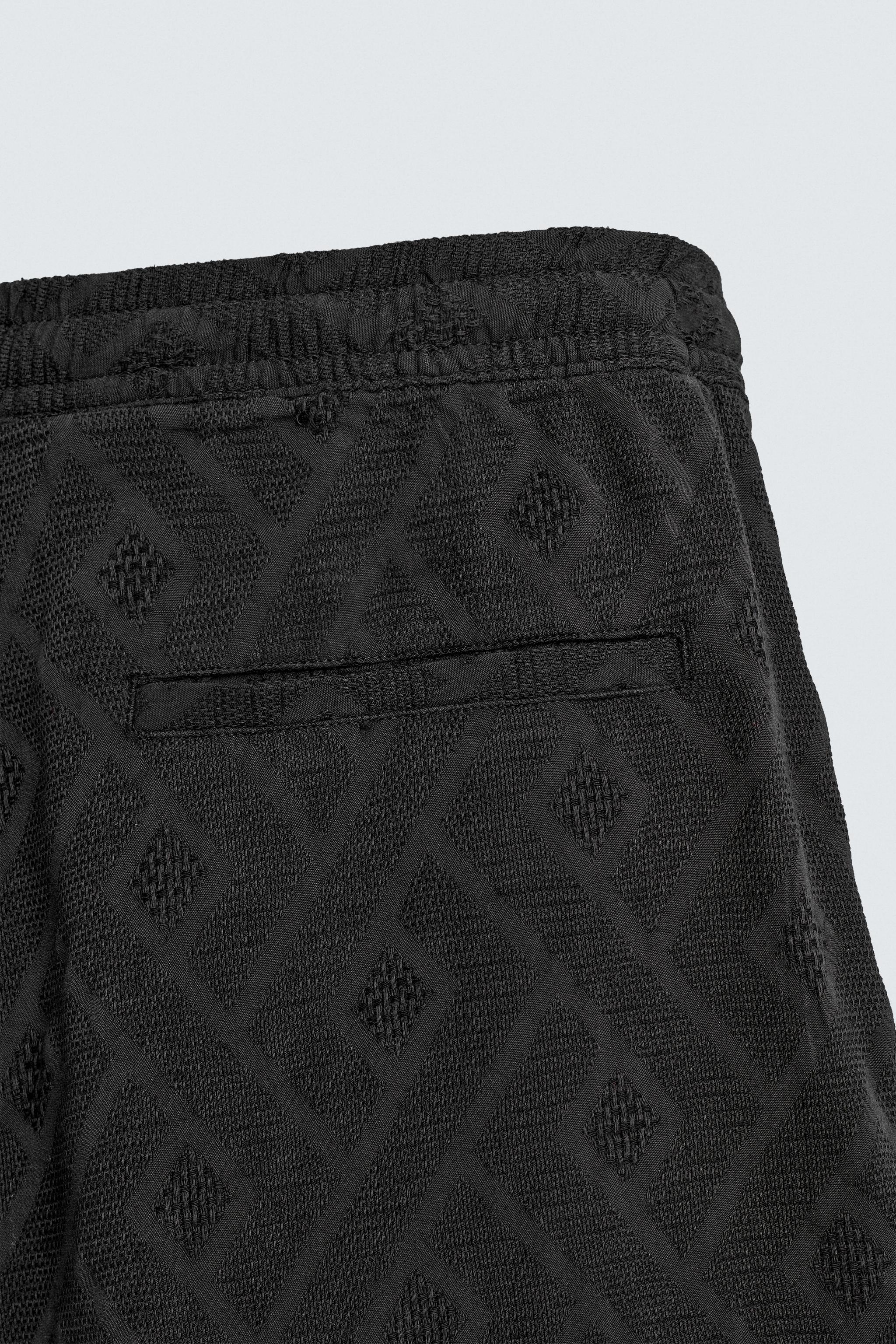 GEOMETRIC JACQUARD SHORTS